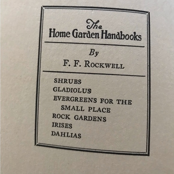 Vintage 1929 garden handbook ROCKWELL Rock Gardens cottage chic garden library - Picture 3 of 11